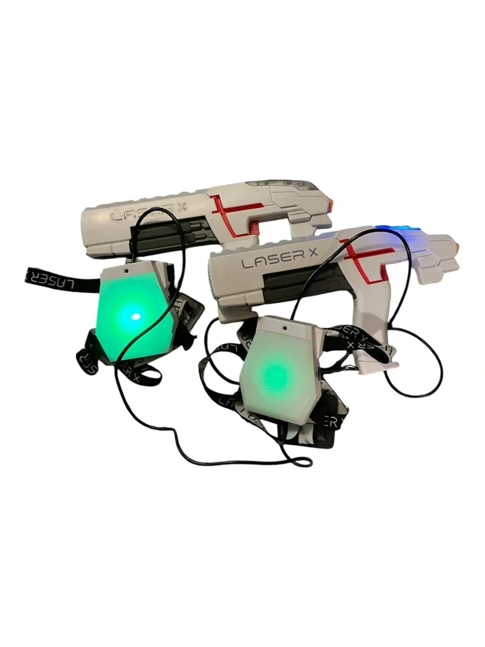 White & Gray Laser Tag Blaster Set